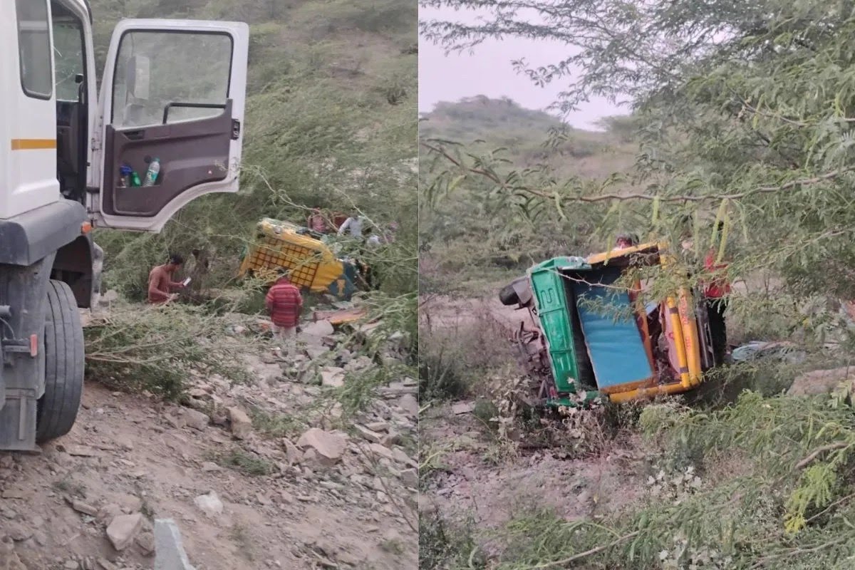 दर्दनाक हादसा: ट्रेलर ने टैम्पो को मारी टक्कर, पति पत्नी व दो बच्चों की मौत, बिलखती रही बहनें