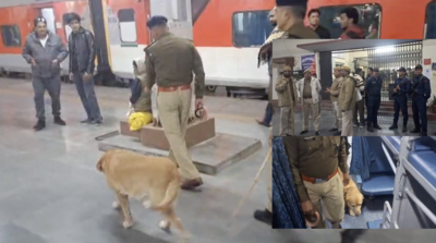 अजमेर-दादर एक्सप्रेस में बम की धमकी, अजमेर स्टेशन पर दो घंटे रुकी रही ट्रेन, हिरासत में 3 संदिग्ध