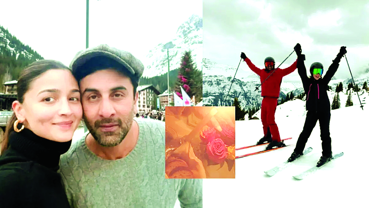 आलिया भट्ट और रणबीर कपूर ने  शादी की चौथी एनिवर्सरी सेलिब्रेट की, कपल बर्फीली वादियों के बीच सुकून के पल बिताता नजर आ रहा